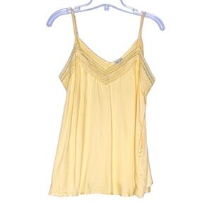 𝅺new Kismet Yellow Lace Camisole Top
